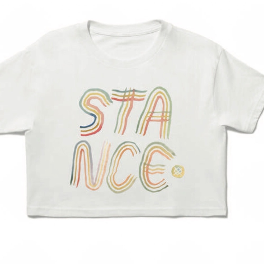 STANCE PRIDE AND JOY CROP T-SHIRT